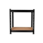 Keepwell 27 x 24 x 12 Inch 2 wooden Shelf Boltless Multipurpose Storage Rack