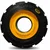 Heavy Duty 250 x 64 MM / 10 x 2.5 Inch 275 Kg Load Capacity Rubber Wheel ( C.I + Wheel ) Without Ball Bearing