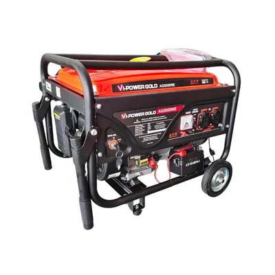 Vi Power Gold 3 KVA Single Phase Self Start Petrol Generator With 15L Fuel Tank Capacity (AG3000WE)