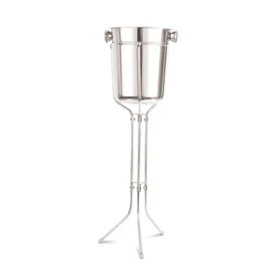 28 inch Chrome Plated Steel Folding type Champagne / Wine Bucket Stand