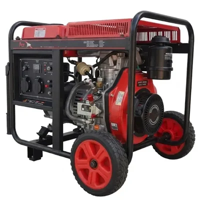 Premium Quality Portable Diesel Generator 2.8kVA 296CC 5HP Electric Start with VFT Meter & Wheels