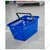 Bigapple 28 Liters Capacity Bucket Style Plastic Shopping Cart Without Wheels (Color-Blue,Pack-5 Pcs)