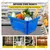 Bigapple 28 Liters Capacity Bucket Style Plastic Shopping Cart Without Wheels (Color-Blue,Pack-5 Pcs)