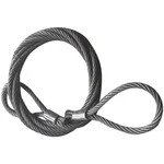 National 28 mm 8 Meter Wire Rope Sling,6x37 IWRC, Single Leg For Lifting, Rigging, and Material Handling