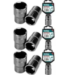 Total 1/2 Inch Drive 28 mm Hexagonal Socket (THTST12281) Pack of 3