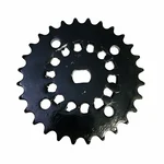 28 Teeth E-Bike & E-Rickshaw BLDC Gear Motor Chain Sprocket, 420 Chain Compatible, 28 Tooth Steel Sprocket 