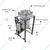 Commercial Vacuum Oil Filter/Expeller Machine 2HP, 20-25 kg/hr Filtration Capacity