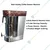 Semi-automatic 2 Liter Stainless Steel Coffee Brewer Machine with Black Decoction