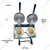Commercial 2 Pcs Gas Operated UFO Burger Maker Machine