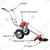 Neptune BC-520W, 51.77 cc 2 Stroke Petrol Hand Push | Trolley Brush Cutter With Free Accessories. 