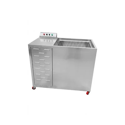 1HP Double Basket Vegetable Washer with Ozone Disinfection for Leafy & Soft Greens