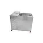 1HP Double Basket Vegetable Washer with Ozone Disinfection for Leafy & Soft Greens