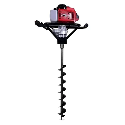 RBD 72-cc Petrol Operated Earth Auger / Post hole digger with 4 inch Auger Bit (with 2-Year Warranty)