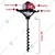 RBD 72-cc Petrol Operated Earth Auger / Post hole digger with 4 inch Auger Bit (with 2-Year Warranty)