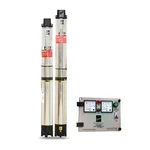 Kirloskar 2HP 18 Stage(4 inch) 1Ph Water Cooled Submersible Pump With CP, 459ft Head-1.6 Year Warranty (NEO 60-2018 CP)