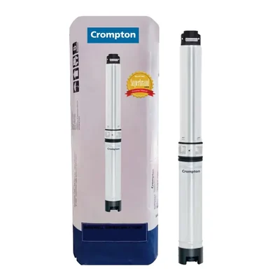 Crompton 2 Hp 18 Stage 4inch(V4) 1Phase Water Filled Borewell Submersible Pump, 110m Head, 95LPM Flow (4W18BF2E-40)