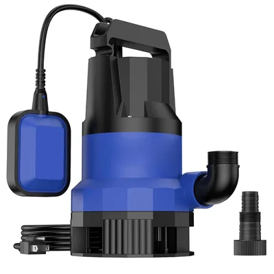 High Quality 2Hp Single Phase PP Body Dewatering Sewage Submersible Pump, 11m Head, 19000 LPH