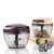Premium Quality 2 in 1 Vegetable & Fruit Chopper, 500 ml Capacity(Pack-10 Pcs)