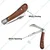 2 in 1 Foldable Grafting Knife with Wooden Handle/Stainless Steel Grafting Tool for Tree Grafting, Gardening(Pack of 2)