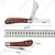 2 in 1 Foldable Grafting Knife with Wooden Handle/Stainless Steel Grafting Tool for Tree Grafting, Gardening(Pack of 2)