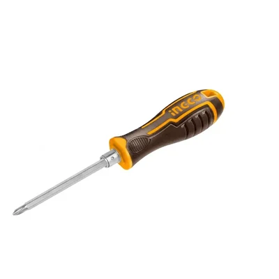 Ingco 2 In 1 Screwdriver Set PH1 SL5 CR-V Magnetic Interchangeable Blade Multi Purpose Hand Tool (AKISD0203)