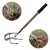 Redbuild 2 in 1 Hand Weeder with 1 Feet Handle | Rust Proof | Hand Weeder for Gardening