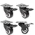 Heavy Duty 2 inch Brake Type PU Caster Wheel, 150 kg Load Capacity (Pack of 4)
