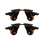 Heavy Duty 2 inch / 50 mm Pack Of 4 Swivel With Brake Type Double Ball Bearing PP Caster Wheel