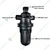 2 inch Disc Filter for Separation and Holding of Dirt in an Irrigation System