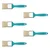 Total 5 Pcs 2 Inch Paint Brush For Oil Based Paint (THT846026)