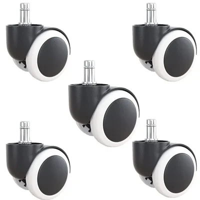 KARP 2 inch Pin Type Office & Gaming Chair Caster Wheels, Safe for All Floors and Carpets