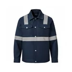 Payuh 60 GSM Safety Jeans Jacket With 2 Inch Reflective Tape (Model No : S21)