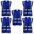 Gravitech 5 Pcs 120 GSM Blue Colour Safety Jacket With 2" High Grade Reflective Fabric Tape (GI-RJ-04)