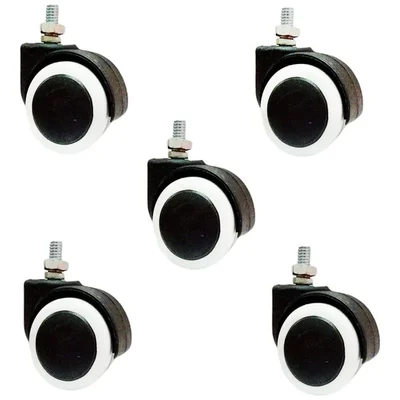 KARP 2 inch Thread Type Office & Gaming Caster Wheels, Safe for All Floors and Carpets