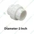 High Quality 2 Inch (50.8 mm) Union for PVC Pipes