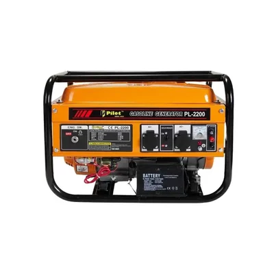Pilot 2.2 Kva Single Phase Gasoline Generator with Self Start Inbuilt Battery Powerful Portable Fuel Efficient (PL 2200)