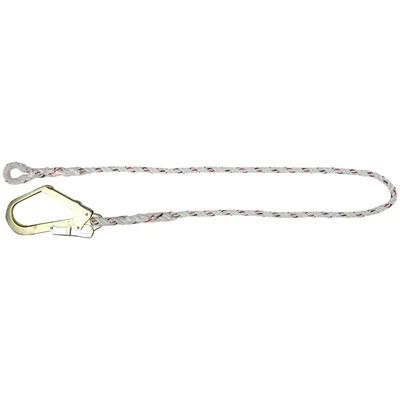 ISSAFE (ISF-04) 2 meter 14 mm Polyamide Fall Restraint Lanyard with Loop Attachment & Scaffolding Hook