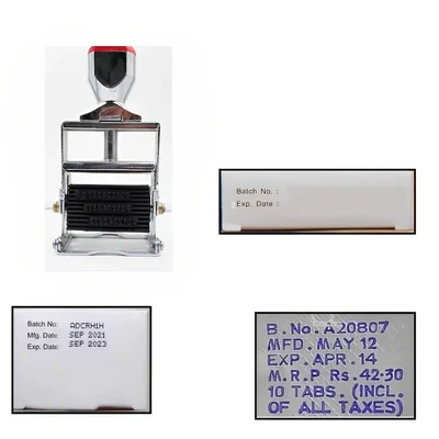 Smart Pack 2 mm Hand Batch Coding and Date Printing Machine