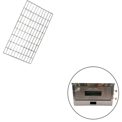 Iron Tray For Commercial 17x14 Inches(43.18 X 35.56 Cm) Gas Operated Pizza Oven of 4 Pizza Capacity (Pack of 2)