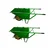 Heavy Duty 160 Kg Load Capacity Heavy Duty Single Wheel Barrow & 1 Meter Chain - Pack of 2