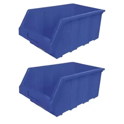 Aristo 380 x 320 x 170 mm 2 Pieces Blue Industrial Plastic Bins ( Bin-100)