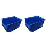 Avsar 300 x 200 x 160 mm FPO Blue Storage Bin with HDPE Material (Bin-35) - Pack of 2