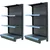 Premium Quality 5 x 3 Feet 4 Shelves Display Rack - Set Of 2