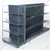 Premium Quality 5 x 3 Feet 4 Shelves Display Rack - Set Of 2