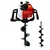 Really RAPL-EA-6310, 2 Stroke 63 cc Ultra Powerful Earth Auger | Post Hole Digger with 6 & 12 inch Auger Bit
