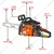 Yuri FORPARK 58-cc Petrol Chainsaw with 22 inch Guide Bar | Ideal for Landscaping, Wood Cutting, and Logging | FP-2200