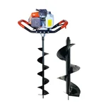 SPEAR  63 cc 2 Stroke Earth Auger / Post Hole Digger Machine With 6 & 12 Inch Bit
