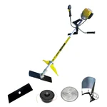Kisankraft KK-BC4-8635, 1.34HP 35.8cc 4 Stroke Petrol Engine Brush Cutter / Reaper with Accessories