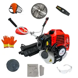 Sharp Garuda Premium 43CC 2Stroke Sidepack  Brush Cutter Machine With Accessories 