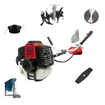 Heavy Duty 2 Stroke 4 in 1 Multi Attachment Sidepack brush Cutter With Round Tiller Attachment